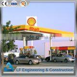 Prefabricated stainless steel civil engineering for gas station canopy