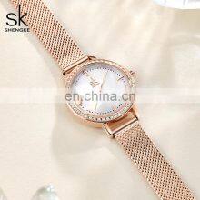 SHENGKE Diamond Dress Watches SK Woman K0163L Female Fashion Casual Watches Clock Reloj Mujer thumbnail-3