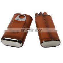 Customized Humidifier Cigar Display Box Bags With Cutter Lighter Accessories Zipper Golf Stand Holder Travel Leather Cigar Case