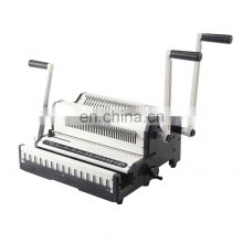 heavy duty hard book multifunctional punching binding machine with wire and comb WW2500A