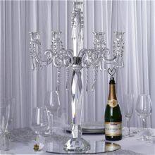 5 Lights Crystal Candlestick Wedding Event Birthday Party Candelabra Centerpieces thumbnail-2
