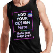 Custom Mens Tank Top Personalized Men Tops Sleeveless Design Your Own Picture Photo Text for Gym Running
