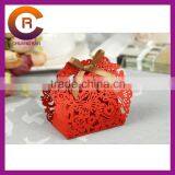 Red Printing Die Cut Custom Made Easy Folded Paper Candy Box thumbnail-1
