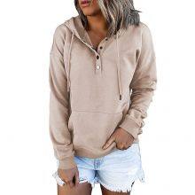 Custom Logo Multi Color Oversized Loose Fit Ladies Cropped Top Hooded Sweatshirt Print Plus Size Women's Hoodies & Sweatshirts thumbnail-5
