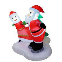 Inflatable Santa Claus With Xmas Yard Inflatable – Perfect for Xmas Decor thumbnail-3