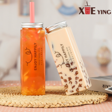 Plastic Beverage Juice Bottle With Reusable Transparent Plastic Bottle and Aluminum Lids thumbnail-5