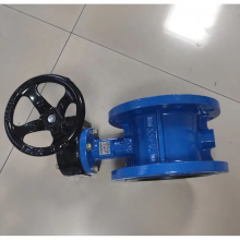 D341X PN16 Cast Steel WCB Ductile Iron GGG50 Butterfly Valve Double Eccentric Electric Flange Butterfly Valve thumbnail-6