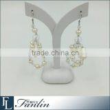 Elegant Women 925 Silver Jewelry Freshwater Pearl Earring thumbnail-1