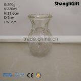 200ml Clear Pineapple Shape Glass Vase, Glass Candle Jar Aroma Reed Diffuser thumbnail-1