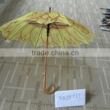 automatic wooden handle umbrella