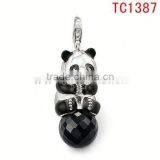 TC1387 Wholesale China 2013 Latest Fashion Jewelry Design Lovely Panda Design Popular Pendant&charm thumbnail-1