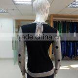 Branded Womens Fake Shirt Collar Jacquard Knit Tight Pullover Sweater2016 Fall/winter Viscose/nylon/wool thumbnail-2