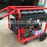 6.5kw SSC(strong starting current) gasoline generator can drive a 4.4kw motor/4 pieces AC EPA/GS/CE/SONCAP approved