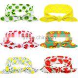 Hot-sales Kids Fruits Printed Headband Girl Cotton Headband Toddler Knotted Headband Wh-1790 thumbnail-2