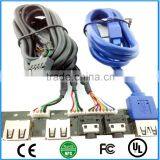 USB2.0 + 3.0 Audio Port Mic Earphone PC Computer Case Front Panel Replace Cable thumbnail-6