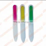 Wholesale 100pcs/bag X Durable Cyrstal Glass Nail File Set Assorted Color Manicure,14cm