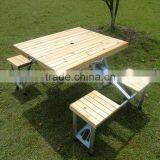 Foldable Camping Wooden Table thumbnail-1