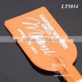 Orange Color Printing Logo Miami Souvenir Promotional Custom Leather Luggage Tags thumbnail-5