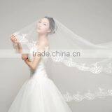 10PCS MOQ: White Cheap And Beautiful 1mW * 3mL Wedding Bridal Veils With Free Shipping thumbnail-4