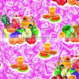 2015 New Design Fruit Pvc Table Cloth Nonwoven Backing Factory
