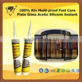 100% Rtv Mold-proof Fast Cure Plate Glass Acetic Silicone Sealant thumbnail-1