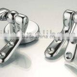 Brass Toilet Seat Hinge, With Screw Fitting Parts, Chrome Plated thumbnail-1
