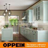 Indonesia Project Modern Style Light Green PVC Kitchen Cabinet thumbnail-4
