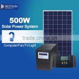 House Lighting Solar Power System 500W With Phone Charger thumbnail-1