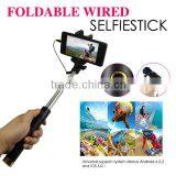 Best Selling 2015 Foldable Extendable Mini selfie stick battery free wholesale monopod