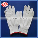 2015 New Product Good Quality Durability Job Safety Cotton White Work Gloves