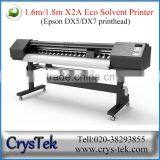 CrysTek X2A Eco Solvent Printer 1.8m Size Vinyl Printing Machine