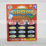 A variety of colors Factory supplier Growing dinosaur capsule Christmas joke funny toys 12pcs/blister card 0.7*2.3cm
