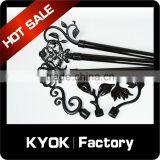 KYOK Muslim Style Ceiling Mounted Double Curtain Rod,window Cast Iron Accessories,curtain Poles for Africa thumbnail-3