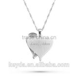 2015 Fashionable Floating Heart Shape Lockets Necklace