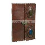 Beautifully Two Different Stone Side Stitched Journals With C Lock thumbnail-1