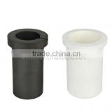 silica crucible with 5kg graphite crucible for Thermal furnace,crucible with spout