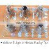 Stainless Steel 6 Pcs Nozzle Set/ Pastry Tip Set for Cake Decoration thumbnail-1