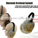 stereo mobile phone/mp3 plush earphone winter earmuff earphone and headphones with bluetooth