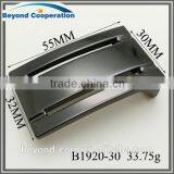 2016 New Mould Flap Plaque Buckle Shiny Gun Metal Nickel-free Coating Plain Plate Buckle