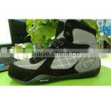 2016 Men's High Quality Suede Leather Kick Boxing Shoes Wrestling Shoes for Sale thumbnail-5