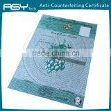 High Security Intaglio Printing Anti-counterfeit Certificate thumbnail-3
