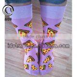 Purple Custom Design Digital Hot Sale In-Stock Socks Colorful Diamond Cotton Socks