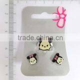 Cute Acrylic Micky Mouse Earring and Ring Set for Children thumbnail-1