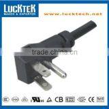UL Power Cord With Angled US Plug