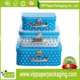 2013 HIGH QUALITY WHOLESALE PAPER CARDBOARD SUITCASE BOX WITH HANDLE