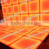 Shanghai event best selling portable LED illuminated color changing acrylic led dance floor wall
