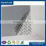 Die Cutting Transfer Type Security Printing Hidden Message Security VOID Label thumbnail-3