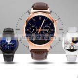 Smart Watch T3Swith Genuine Leather, Phone Sync WhatsApp, Skype, MSN, Wechat,SMS Etc. Between Watch and Android/IOS Phone thumbnail-2