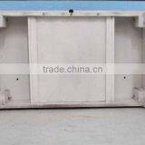 French Vintage White Wooden Dressing Table With Mirror and Stool thumbnail-4