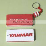 Customized Foam Floatable Keychain With Red Rope, YANMAR Floating Key Chain